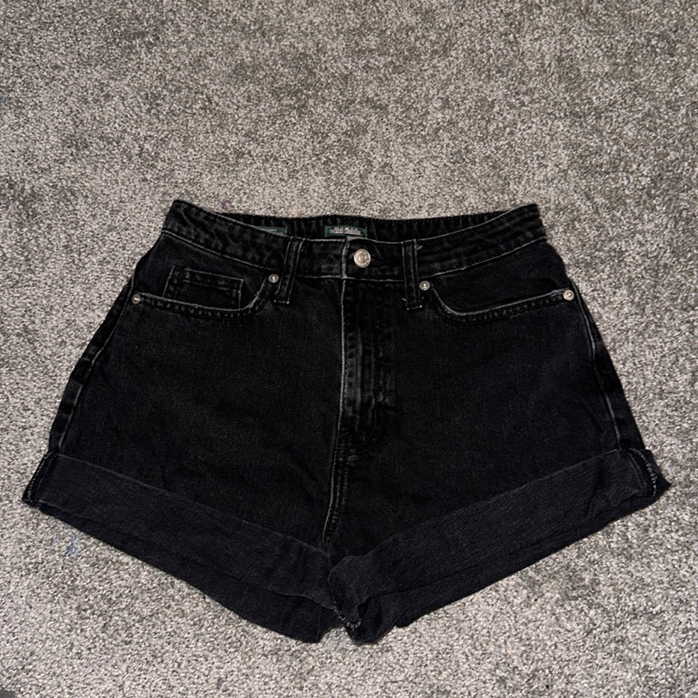 Wild Fable Highest Rise Mom Shorts, Black, Size 4